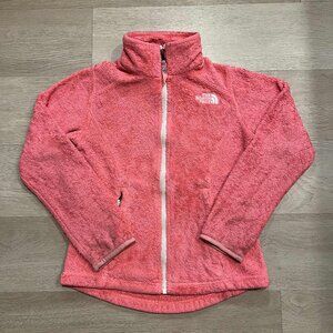 The North Face Kids Girls Fuffy Pink Zip Up Jacket
